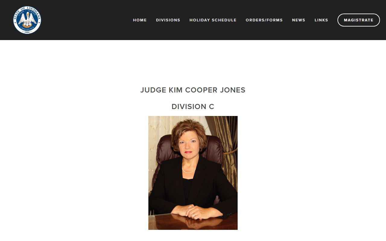 St. Bernard Parish District Court Division C records and judge page